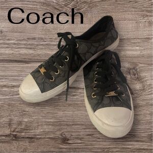 Coach Women's Black and Gray Sneakers